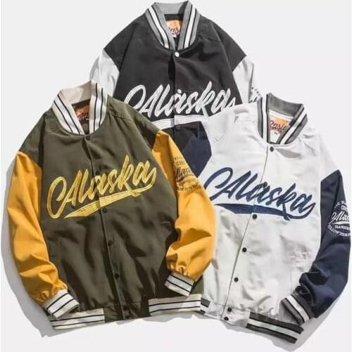 2021 New Spring&Autumn Embroid Letter Mens Baseball Bomber Jacket Unisex Womens Oversize Boyfriend Style Coat Varsity Street