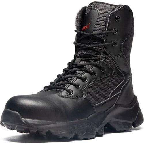 Winter Safety Boots Steel Toe Men Boots Safety Shoes Military Boots Anti-smashing Work Shoes Lightweight Winter Boot Men Shoes