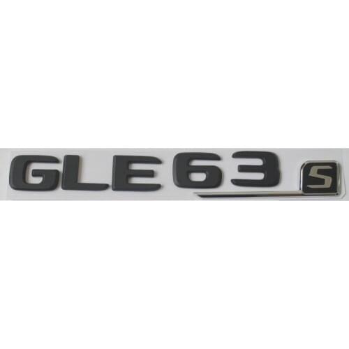 New Matte Black ABS Rear Trunk Letters Badge Badges Emblem Emblems Sticker for Mercedes Benz GLE63 AMG S 17-19