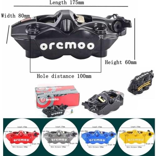 Universal Motorcycle M40 Radial Brake Caliper Brake Pump 100mm Mounting 4 Piston For Honda Yamaha Kawasaki KTM Ducati Benali BMW