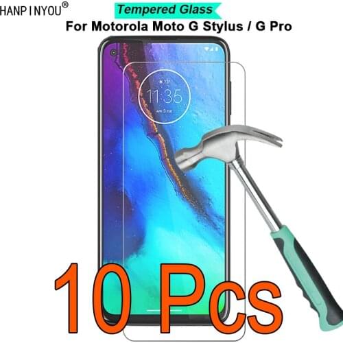 10 Pcs/Lot For Motorola Moto G Stylus / Pro / Fast 6.4" 9H Hardness 2.5D Toughened Tempered Glass Film Screen Protector Guard