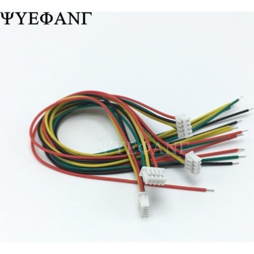 10PCS mini micro JST 1.25 2/3/4/5/6/7/8/9/10 pin female plug connector with wire Single Head 10cm cable 28AWG 1.25mm