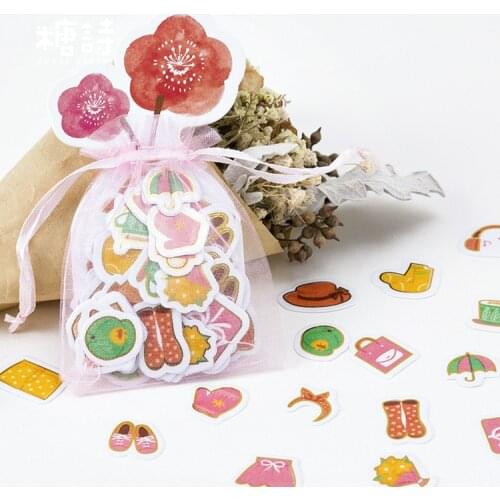 100pcs/pack Flower Decorative Sticker Set Diary Album Label Stickers DIY Stationery Stickers Gift Diary Deco Pack