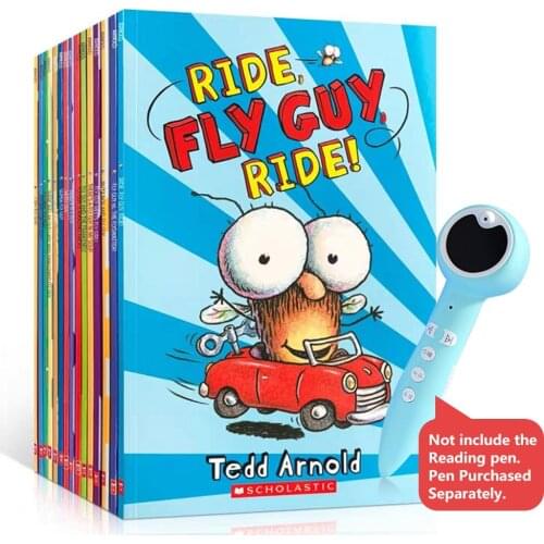 15 Books/set Fly Guy Set English Phonics Picture Books I Can Read Children Story Book Early Educaction Pocket Reading Book