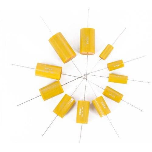 2pcs 1.0uF-15uF 250V Speaker Frequency Divider Amplifier Crossover Filters Metallized Polypropylene Film Non-Polarity Capacitor