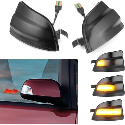 2x Dynamic Turn Signal Light Side Wing Rearview Mirror Indicator Blinker Light Lamp For Ford Focus MK2 2004-2008 C-MAX