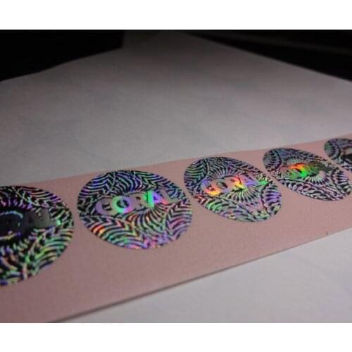 Free design ! secure genuine uv hologram sticker , void if removed