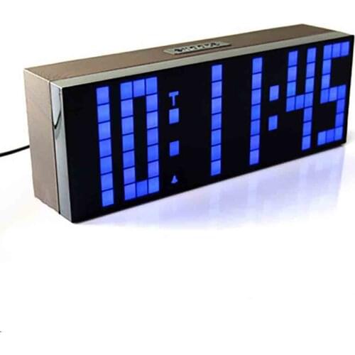 Alarm Clock Electronic Digital Nordic Simple Creative Student Multifunctional Fitness Exercise Countdown Timer Wood Grain