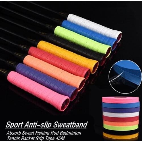 1Pc Breathable Anti-slip Sweatband Racket Grip Fishing Rod Tapes Badminton Tennis Grip Tape