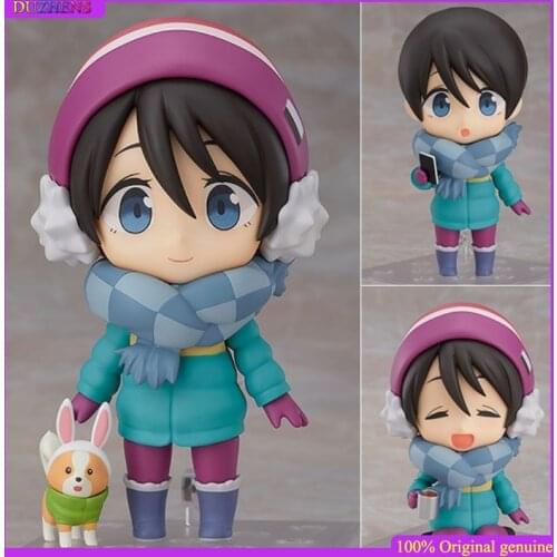 100% Original:Yuru Camp Ena Saito Q version figma PVC Action Figure Anime Figure Model Toys Figure Collection Doll Gift