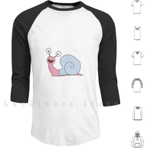 Happy Snail Hoodies Long Sleeve Snail Slud Bug Animal Pet Cartoon Happy Comic Animation Silly Manga Anime