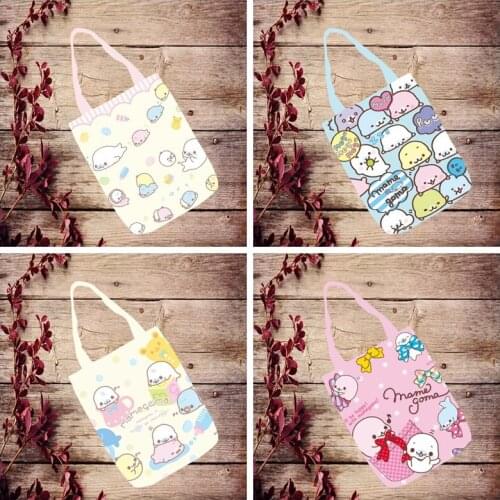 IVYYE 1PCS Seal Baby Fashion Anime Canvas Shoulder Bags Casual Shopping Bag Cartoon Tote Handbag Travel Lady Girl New
