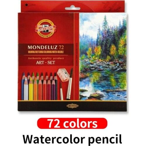 Koh-I-Noor 72 Colors Water Color Pencils for Artist Painting and Drawing,Adult Student Hand Drawn Pencil Set, School Supplies