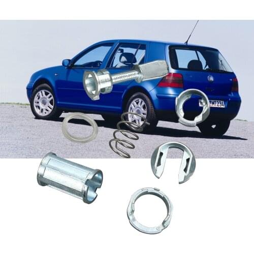 Door Lock Cylinder Barrel Repair Kit Set For VW Mk4 Golf 4 Bora Front Right Left Door Lock Cylinder Barrel Repair Kit j17