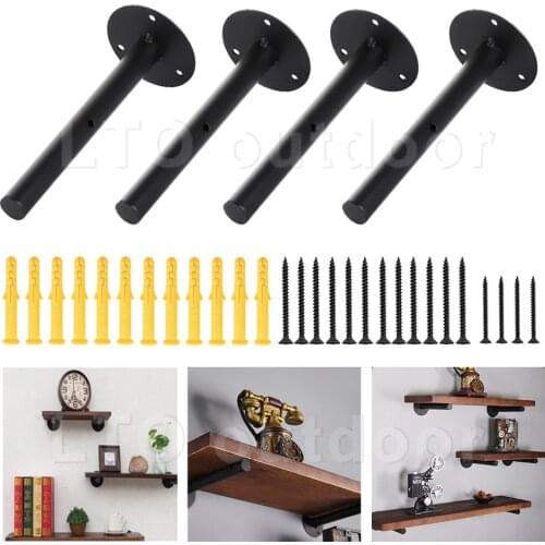 1/2/4 Pieces of Wrought Iron Wall Bracket Support Shelf Bookshelf Shelf Shelf Shelf Support Bracket Furniture Accessories