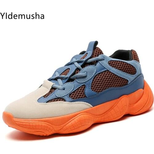 2021 Spring Autumn New Fashion Sneakers Men White Sport Shoes Platform Mesh Casual Comfortable Black Shoes Mens Walking Sneaker