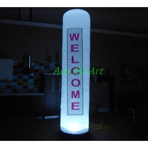 Customized factory directly supply inflatable column,pillars light decoration with painting for advertising by Ace Air Art