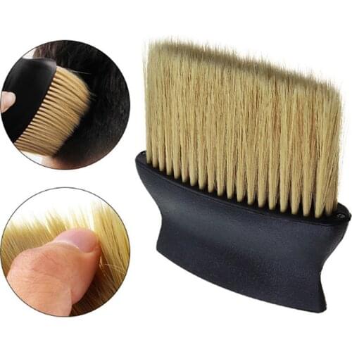 New Soft Neck Face Hair Cleaning Brush Dust Broken Remove Comb Haircutting Shaving Brush Hair Style Accessories Salon Tool