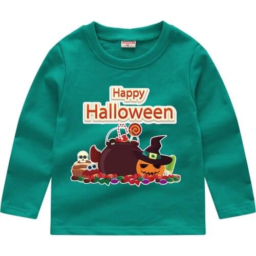 2021 New arrival Childrens Sweatshirts Infant Baby Kids Boys Girls Sweatshirt O-neck Long-slevees Halloween Party Suit Cosplay
