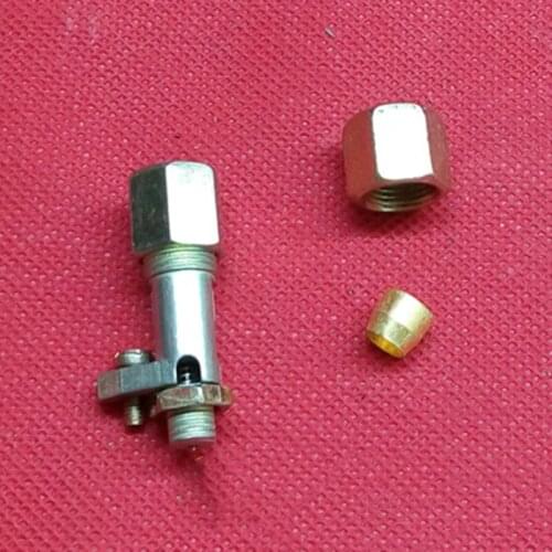 1pc switch unloading valve 11*1/10*1 nut and lock core Small copper tube lock nut Air compressor switch accessories