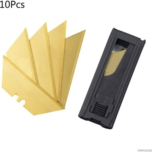 10 Pack Utility Knife Blades Replacement Blades SK5 High Carbon Steel Razor Blades Box Cutter Blade-Sharp,Durable M17 Wholesale