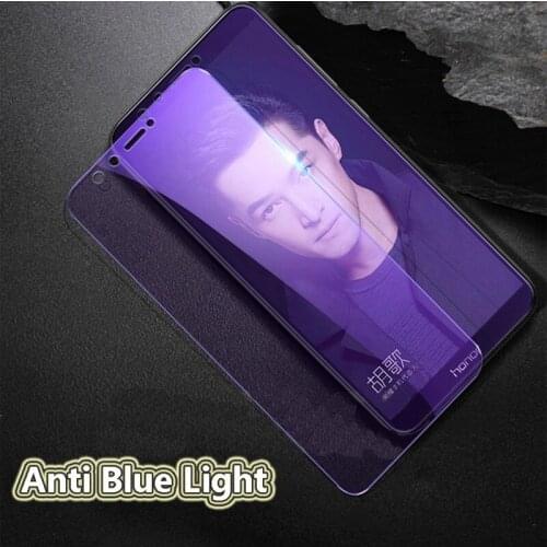 2Pcs Anti Blue Light Tempered Glass For Honor 8X Max/8A/7X/9i/9X Pro/Note10/V20/V9/V10 Screen Protective Film