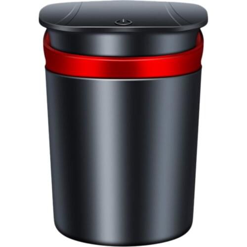 1pc Vehicle Ashtray Multifunctional Ahstray with LED Light Versatile Car Ashtray