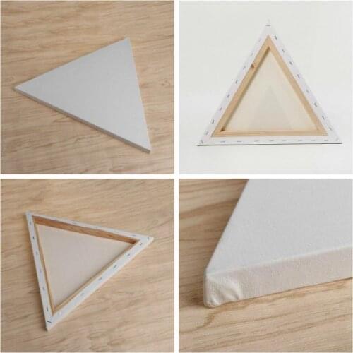 1 Pieces Triangle Cotton Wood Frame for Canvas Oil Painting Artist Painting Canvas Blank Cotton Canvas Panels Wholesale