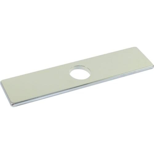 10 inch 25.4CM Square Stainless Steel Kitchen Sink Faucet Hole Cover Deck Plate Escutcheon, Chrome