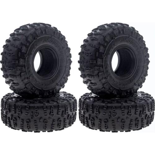 4PCS 120MM 1.9 Rubber Wheel Tires Tyre for 1/10 RC Crawler Car Axial SCX10 90046 SCX10 III AXI03007 Traxxas TRX4 D90