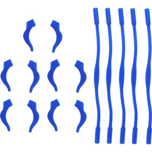 5 Pairs Childrens Silicone Eyeglasses Holder Neck Cord Strap Ear Grip Hooks