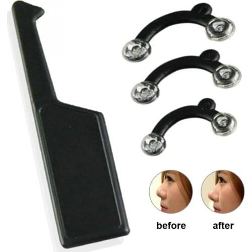 6Pcs/Set Nose Up Lifting Shaping Clip Clipper Shaper Bridge Straightening 3 Size Nose Clip Corrector Massage Tool No Pain
