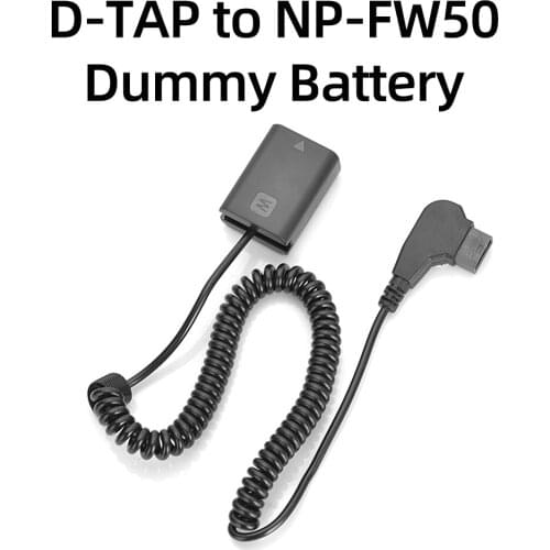 KingMa Dummy Battery D-TAP to NP-FW50 Fully Decoded For Sony A7 A7II A7S A7R A7RII A3000 A5000 A5100 A6000 A6300 A6500 RX10M2