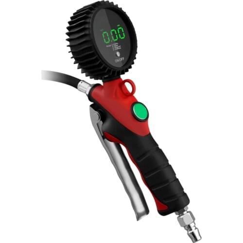 Pressure Gauge LED Backlight Display Tire Inflating Gauge Digital Display Tyre Inflatable Gun Inflator Digital Pressure Gauge