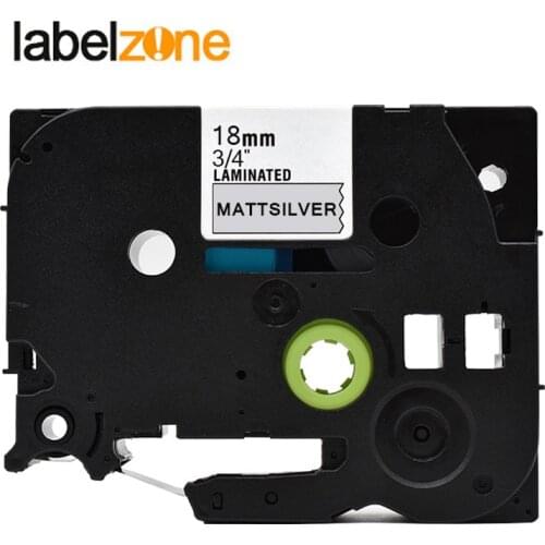 18mm tze-m941 Black on mattsilver label tape Compatible Brother p-touch printers tze tape laminated tze-m941 tzm941 tzem941