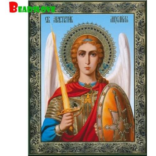 Home art icon of the archangel diamond embroidery full round cross stitch diamond painting 3d Picture wall decor gift