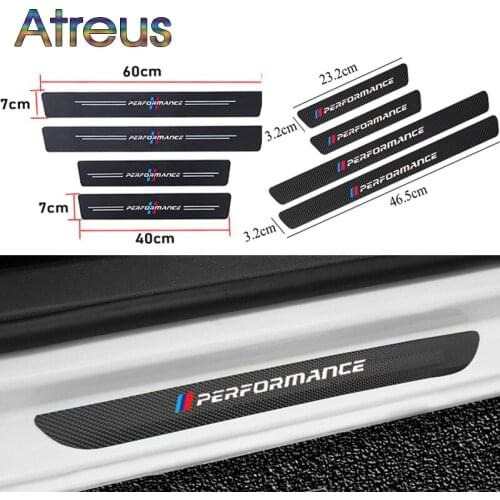 Car Door Sill Sticker Anti Scratch Protection Carbon Fiber Film For BMW X1 X2 X3 X4 X5 X6 1 2 3 4 5 6 7 Series M3 M4 M5 M 2021