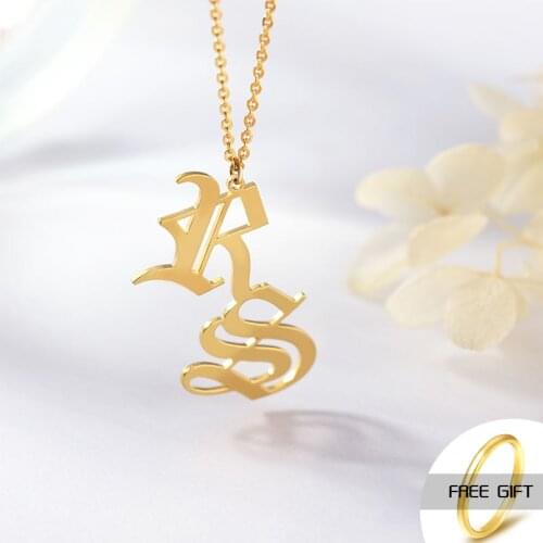 Custom English Name Necklace Fashion Name Necklace Fashion Name Jewelery Stainless Steel Necklace Pendant Gold Necklaces