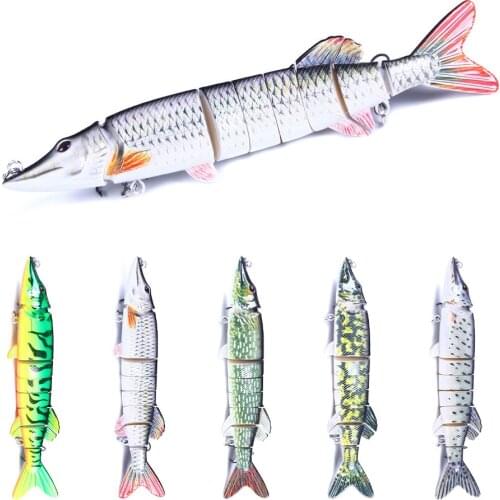 20cm Multi Jointed Fishing Lures Wobblers For Pike Bass Bait Crankbait Swimbait Hard 8 Segments Swim Sea Fresh Water 69g