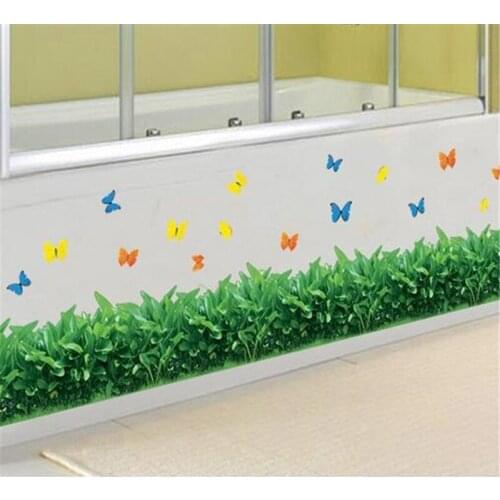 Plant Butterfly Wall sticker Living room bedroom TV background wall decoration wall stickers window decoration