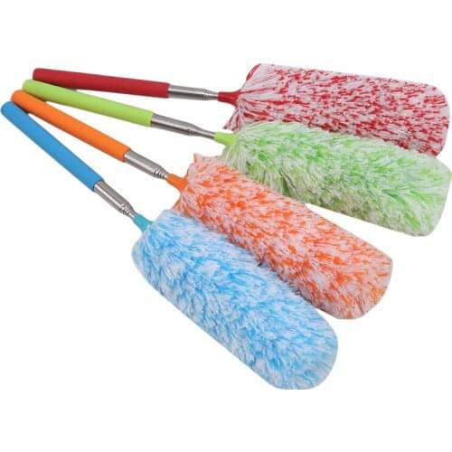 Stretch Extend Dust Shan Adjustable Feather Duster Household Dusting Brush Cars Cleaning Kitchen Accessories