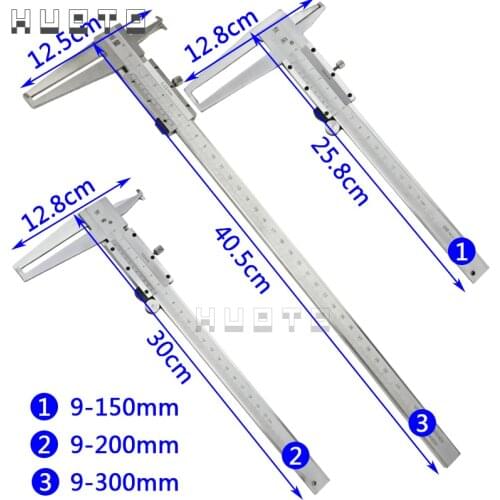 Inside groove Vernier Caliper 9-150/200/300mm 0.02 Micrometer Steel Inner Calipers 2 Claw Metric/Inch Measuring Instrument