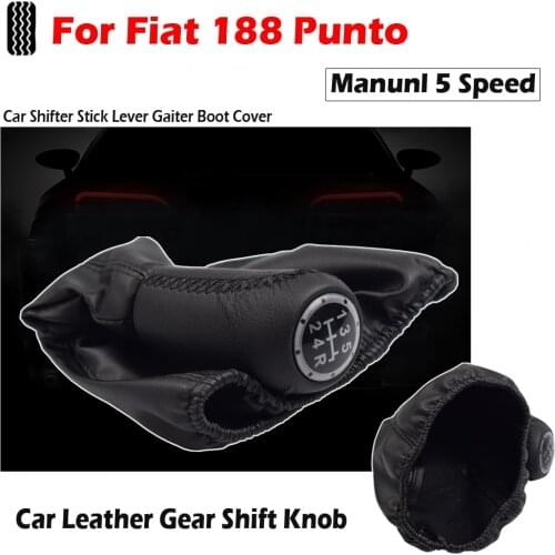 Car Gear Shift Stick Gaiter Boot Leather Dust Cover Replacement For Fiat 188 Punto Gear Shift Gaiter Car Accessories