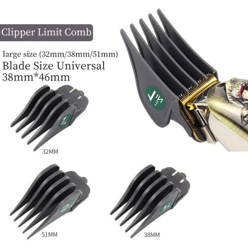 WAHL Universal Professional Clipper Large Size Limit Comb Trimmer Cutting Guide Attachment Clipper Accessories Size 32/38/51mm