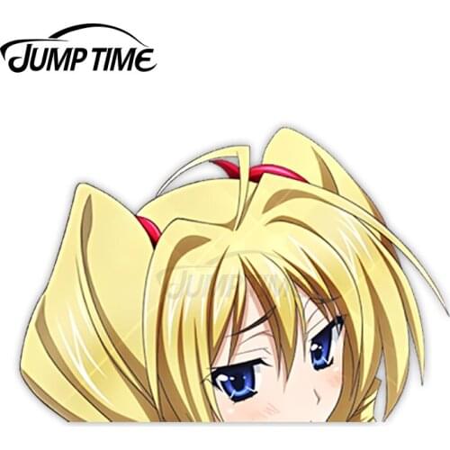 Jump Time Anime High School DxD Ravel Phenex 15 6.3 Bumper Window Helmet Vinyl Decal Peeker Car Stickers