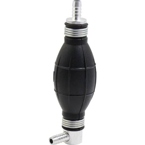 X Autohaux 8mm Black Rubber Vacuum Petrol Fuel Line Pump Hand Primer Bulb for Car Boat