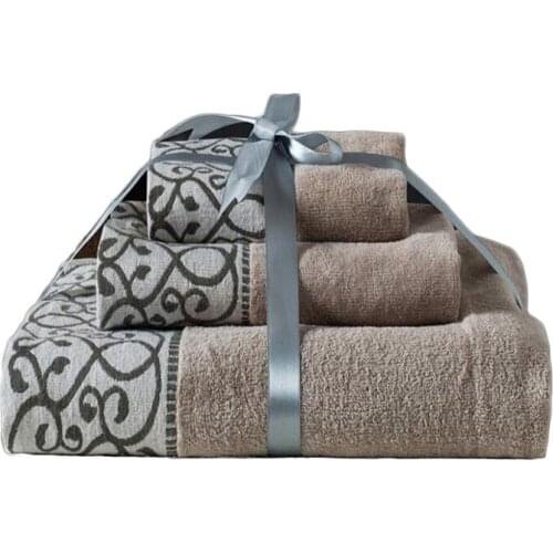 3PCS/Set Soft Family Guest Breathable Bathrooms Gym Hotel Facecloth Cotton Gift Bath Towels Set Luxury Bath Sheet Present