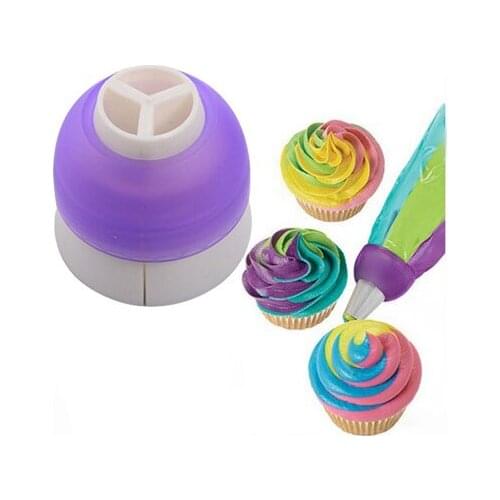3 Colors Cake Cream Decorating Bags Converter Cupcake Cookie Butter Dispenser Fondant Baking Tools