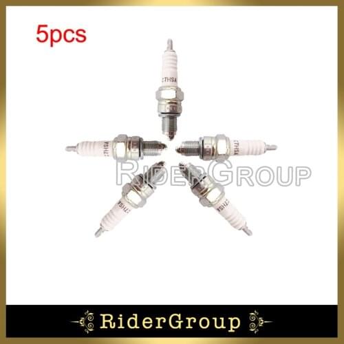 5pcs Ignition Spark Plug For 50cc 90cc 110cc 125cc Engine ATV Quad Four Wheeler Pit Dirt Bike Motorcycle Moped Scooter