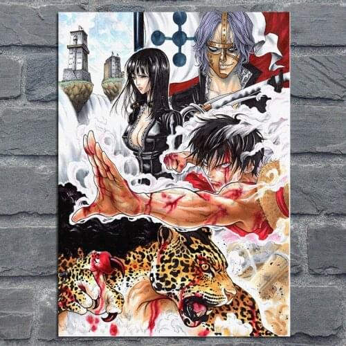 5D Diamond Embroidery Anime Girl Robin Luffy Fabric Artwork Prints Anime Paintin Diamond Mosaic Rhinestones Pictures Home Decor